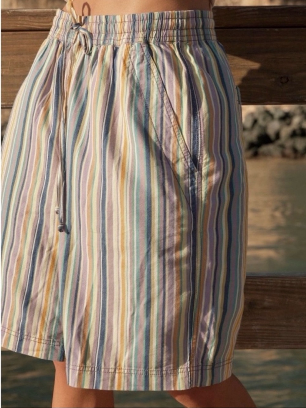Free People Saylor Poplin Stripe Shorts S - Picture 2 of 14